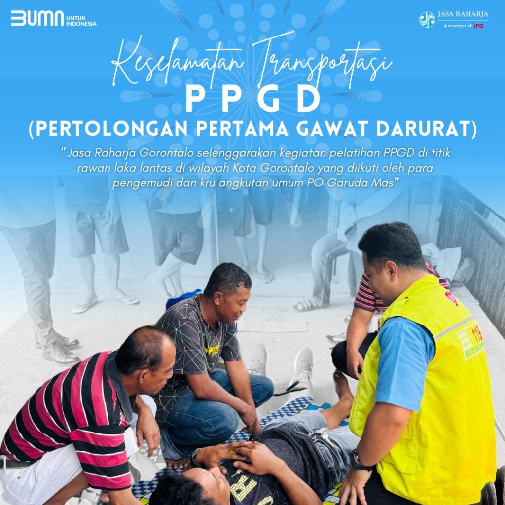 Jasa Raharja Gorontalo Gelar Pelatihan PPGD untuk Awak Angkutan Umum