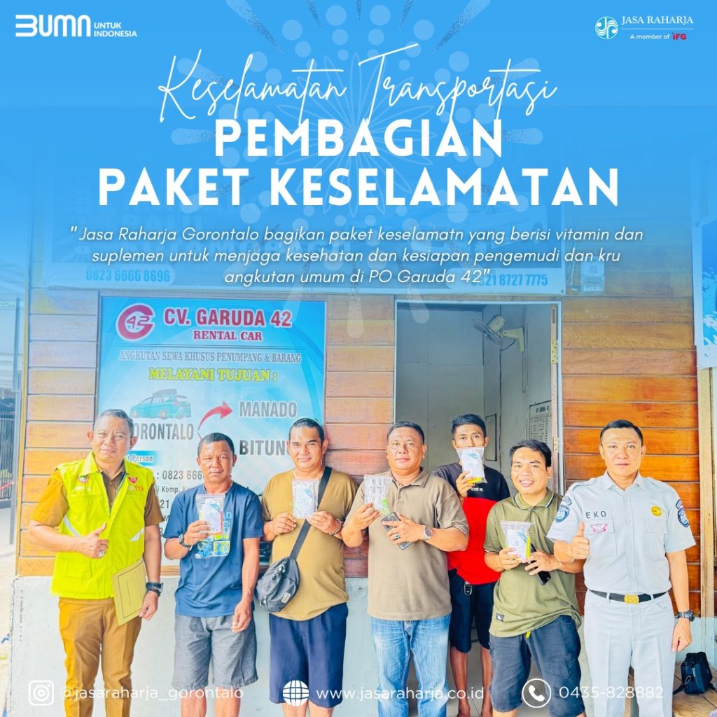 Jasa Raharja Gorontalo Kembali Salurkan Paket Keselamatan