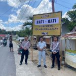 Jasa Raharja Pasang Papan Himbauan di Titik Rawan