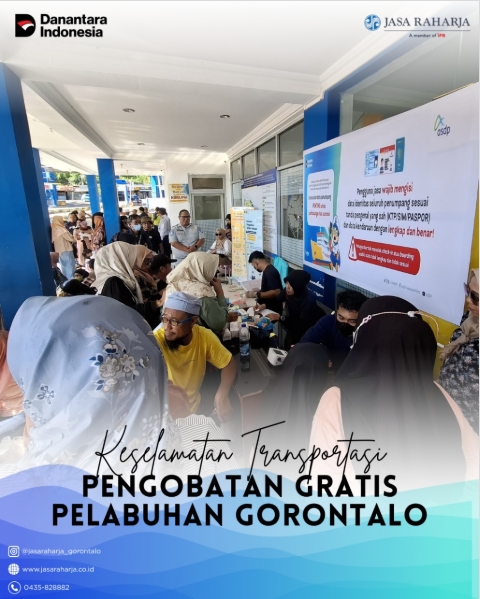 Jasa RaharjaGelar Pengobatan Gratis di Pelabuhan Gorontalo