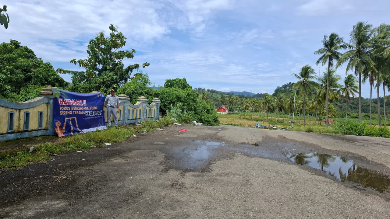 Upaya Preventif Jasa Raharja Cabang Gorontalo melalui Spanduk Keselamatan Transportasi di Kab. Gorontalo Utara