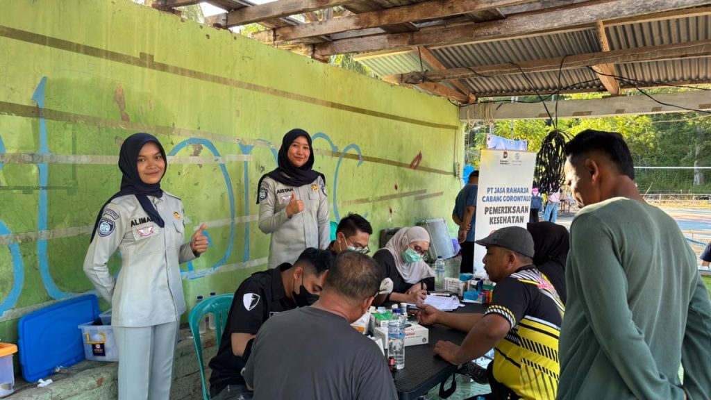 Kolaborasi Jasa Raharja Cabang Gorontalo Hadirkan Layanan Pemeriksaan Kesehatan Gratis di Desa Botutonuo